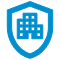 ikona bezpieczeństwa organizacji