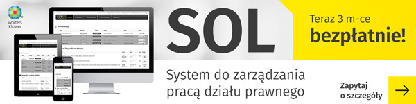 SOL innowacyny system do zarządzania pracą w departamencie prawnym, 3 miesiące bezpłatnie, zapytaj o szczegóły