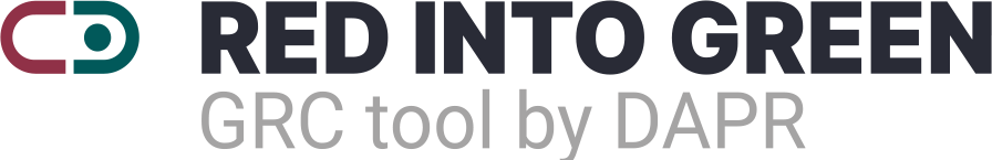 Logo Red Into Green GRC tool by DAPR